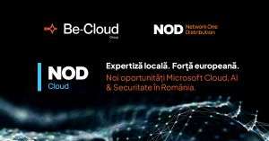Network One Distribution şi Be-Cloud Group lansează NOD Cloud, o companie mixtă specializată în soluţii Microsoft Cloud, AI şi securitate